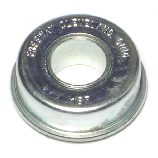 Midwest Fastener 1/2" x 1-1/8" Zinc Plated Steel Flange Bearings 3PK 66624 - main